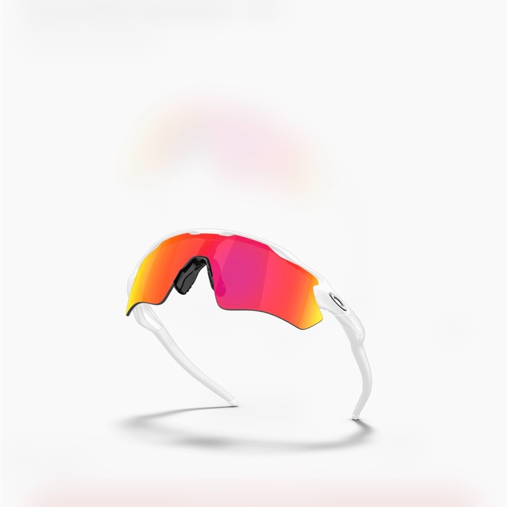 Oakley White and Orange PRIZM RAZER Running Sunglasses NEW w/case